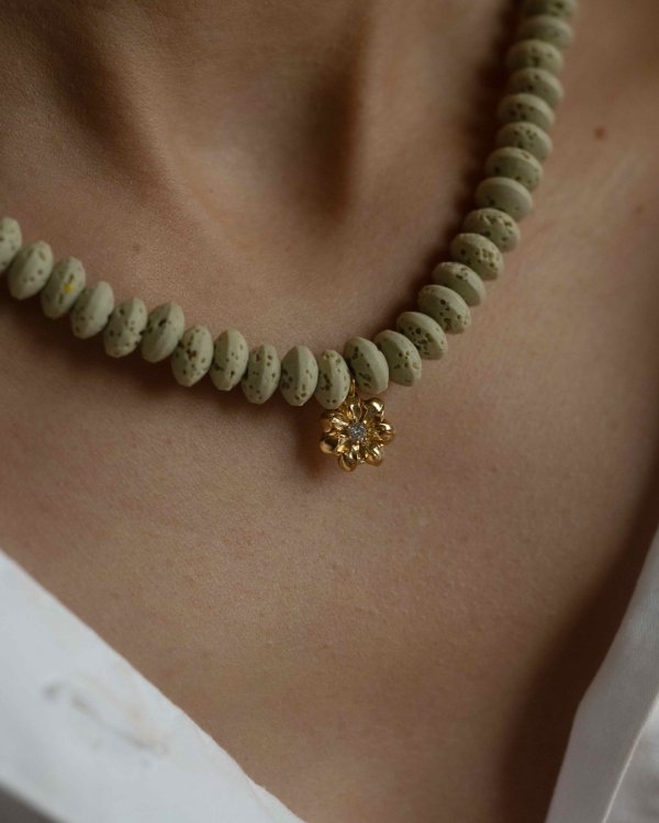 NASZYJNIK No.08 SAGE GREEN