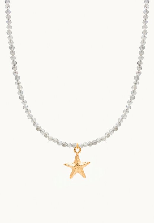 NASZYJNIK SEA STAR Z LABRADORYTEM