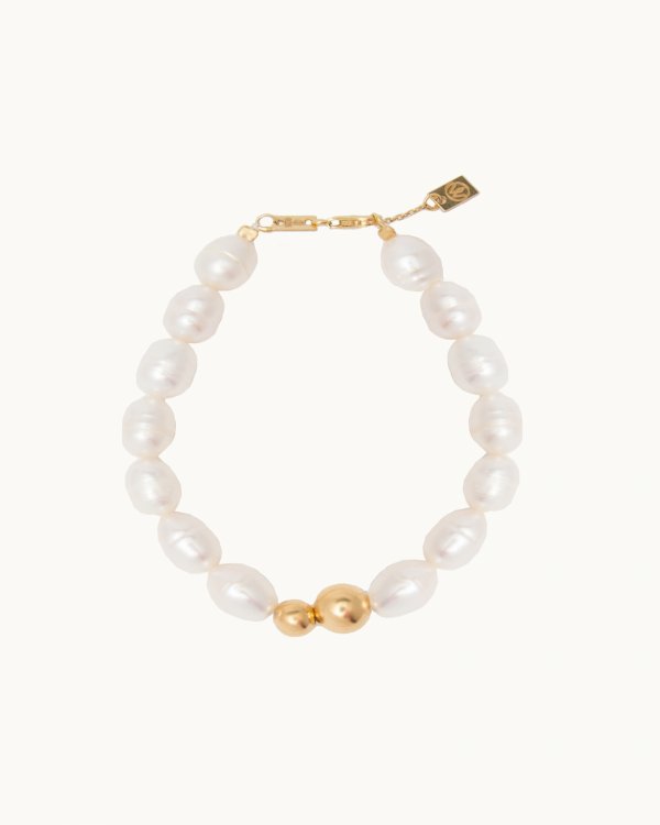 BRANSOLETKA Z PEREŁ OYA