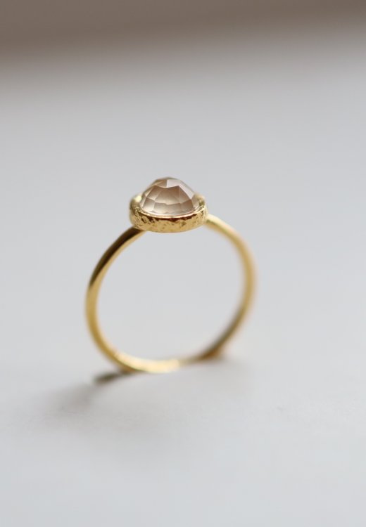 PIERŚCIONEK CLASSIC KWARC RÓŻOWY